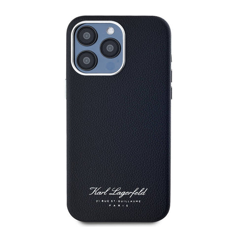 Apple iPhone 15 Pro Max Kılıf Karl Lagerfeld Orjinal Lisanslı KL Yazılı Hotel Kapak