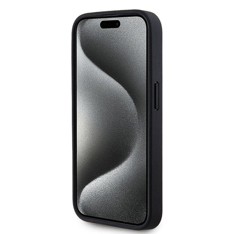 Apple iPhone 15 Pro Max Kılıf Karl Lagerfeld Orjinal Lisanslı M-safe Şarj Özellikli KL Yazılı Hot Stamp Kapak