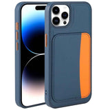 Apple iPhone 15 Pro Max Kılıf Kartlıklı Zore X-Kart Silikon Kapak