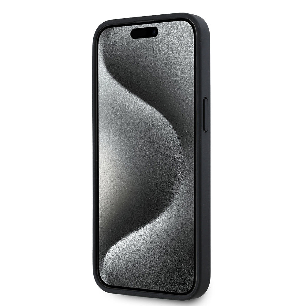 Apple iPhone 15 Pro Max Kılıf Lacoste Orjinal Lisanslı M-safe Şarj Özellikli Mono Vintage Logo Kapak