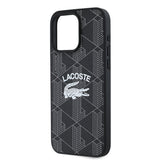 Apple iPhone 15 Pro Max Kılıf Lacoste Orjinal Lisanslı M-safe Şarj Özellikli Mono Vintage Logo Kapak