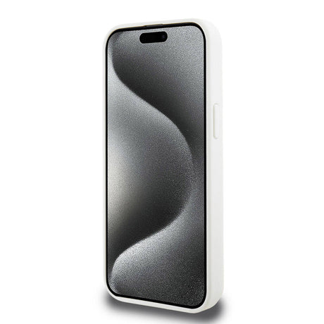 Apple iPhone 15 Pro Max Kılıf Lacoste Orjinal Lisanslı M-safe Şarj Özellikli PU Deri Görünümlü Kartlıklı Karışık Monogram Desenli Kapak