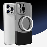 Apple iPhone 15 Pro Max Kılıf M-Safe Şarj Özellikli Mıknatıslı Zore Duble Kapak