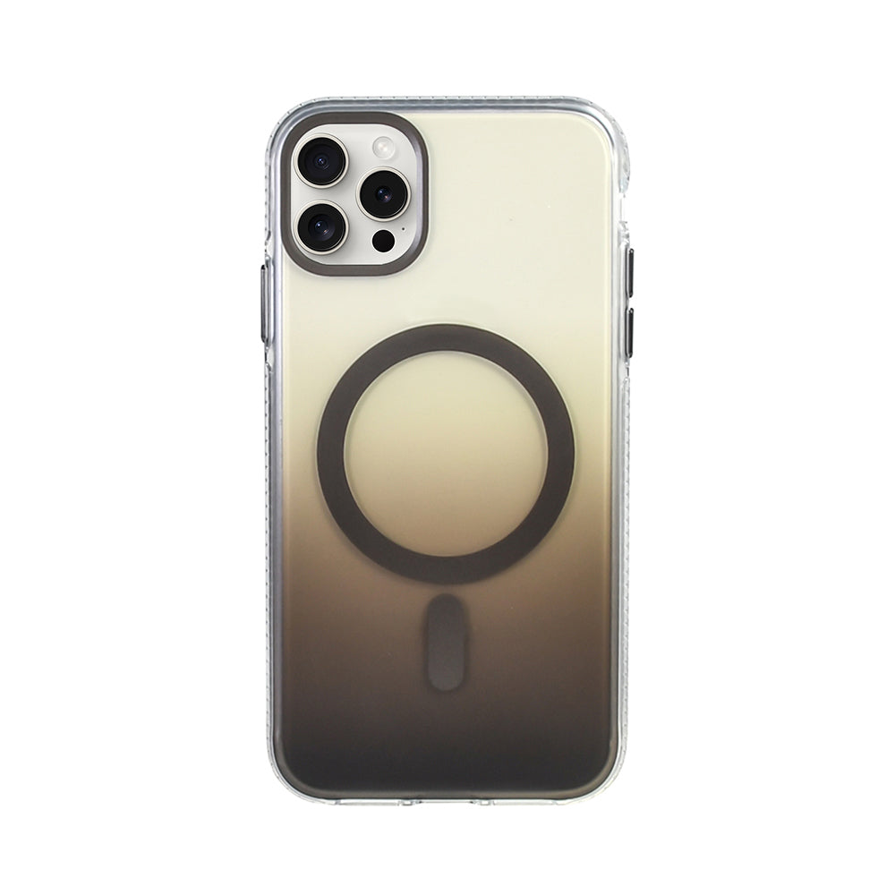 Apple iPhone 15 Pro Max Kılıf M-safe Şarj Özellikli Transparan Renk Geçişli Zore Toros Kapak
