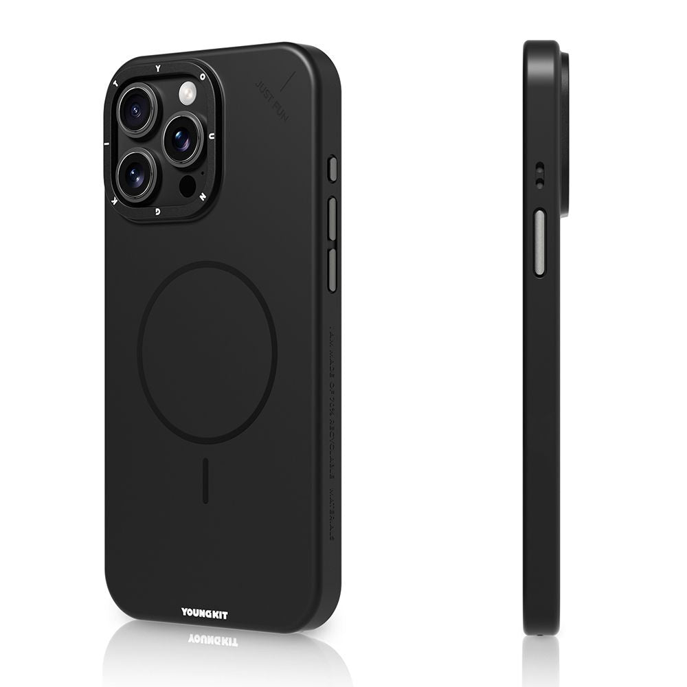 Apple iPhone 15 Pro Max Kılıf M-safe Şarj Özellikli Youngkit Dynamag Serisi Kapak