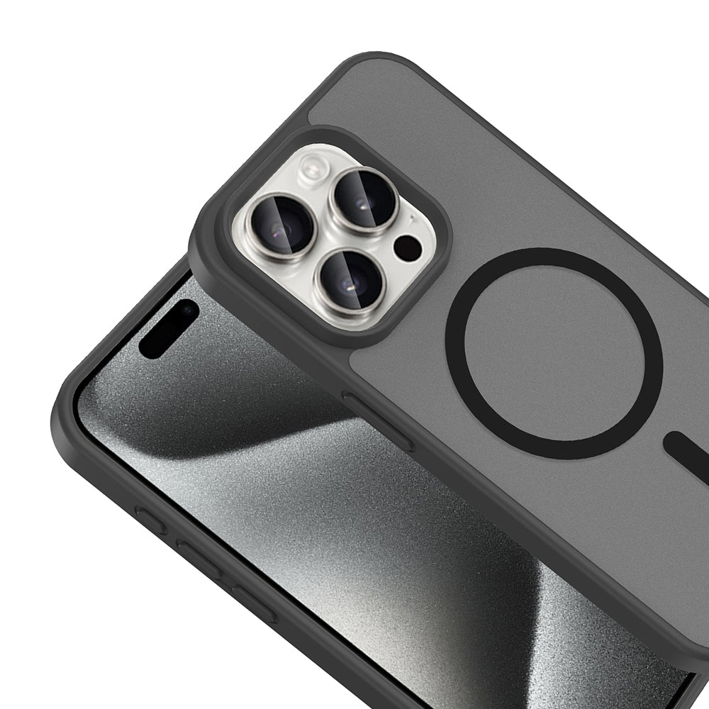 Apple iPhone 15 Pro Max Kılıf M-safe Şarj Özellikli Zore Babet Kapak