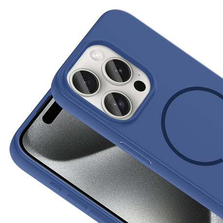 Apple iPhone 15 Pro Max Kılıf M-safe Şarj Özellikli Zore Meta Kapak