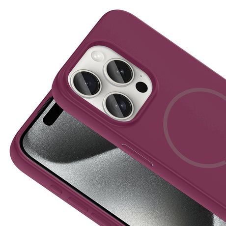 Apple iPhone 15 Pro Max Kılıf M-safe Şarj Özellikli Zore Meta Kapak