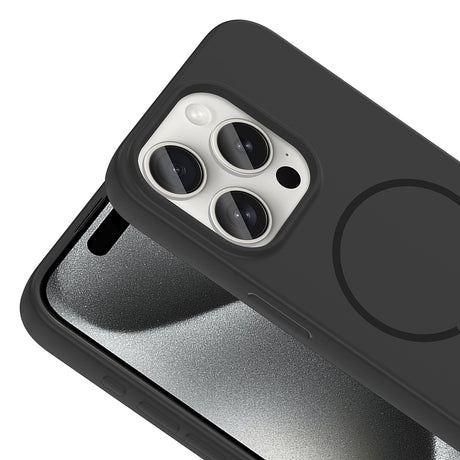 Apple iPhone 15 Pro Max Kılıf M-safe Şarj Özellikli Zore Meta Kapak