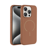 Apple iPhone 15 Pro Max Kılıf M-safe Şarj Özellikli Zore Meta Kapak