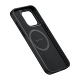 Apple iPhone 15 Pro Max Kılıf M-safe Şarj Özellikli 1500D Aramid Fiber Pitaka Military-Grade Classic Serisi Black-Grey Twill Kapak