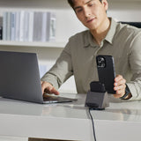 Apple iPhone 15 Pro Max Kılıf M-safe Şarj Özellikli 1500D Aramid Fiber Pitaka Military-Grade Classic Serisi Black-Grey Twill Kapak