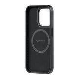 Apple iPhone 15 Pro Max Kılıf M-safe Şarj Özellikli 600D Aramid Fiber Pitaka Military-Grade Classic Serisi Black-Grey Twill Kapak