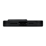 Apple iPhone 15 Pro Max Kılıf M-safe Şarj Özellikli 600D Aramid Fiber Pitaka Military-Grade Classic Serisi Black-Grey Twill Kapak