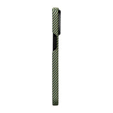 Apple iPhone 15 Pro Max Kılıf M-safe Şarj Özellikli 600D Aramid Fiber Pitaka Tactile Woven Orchestra Serisi Overture Kapak
