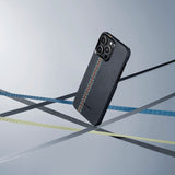 Apple iPhone 15 Pro Max Kılıf M-safe Şarj Özellikli 600D Aramid Fiber Pitaka Tactile Woven Orchestra Serisi Rhapsody Kapak
