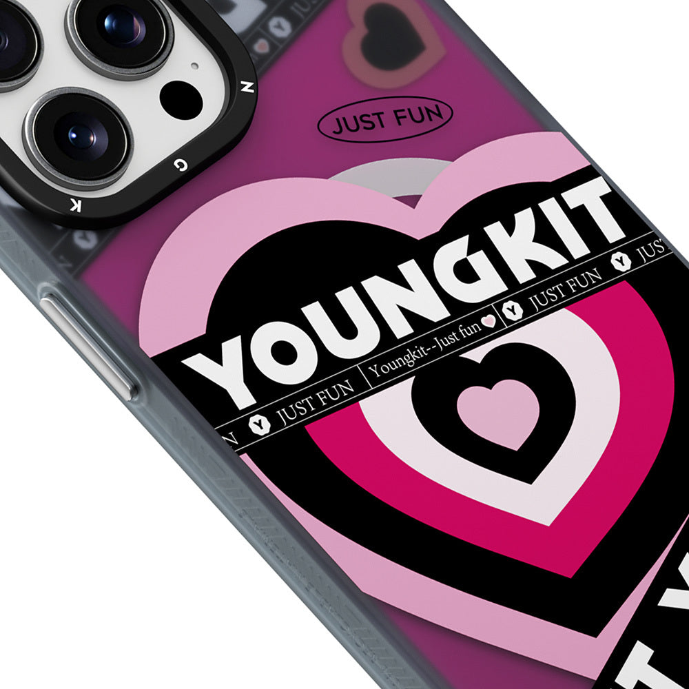 Apple iPhone 15 Pro Max Kılıf M-safe Şarj Özellikli Airbagli Çift Katmanlı Youngkit Flipped Serisi Kapak