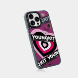 Apple iPhone 15 Pro Max Kılıf M-safe Şarj Özellikli Airbagli Çift Katmanlı Youngkit Flipped Serisi Kapak
