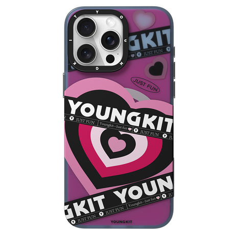 Apple iPhone 15 Pro Max Kılıf M-safe Şarj Özellikli Airbagli Çift Katmanlı Youngkit Flipped Serisi Kapak