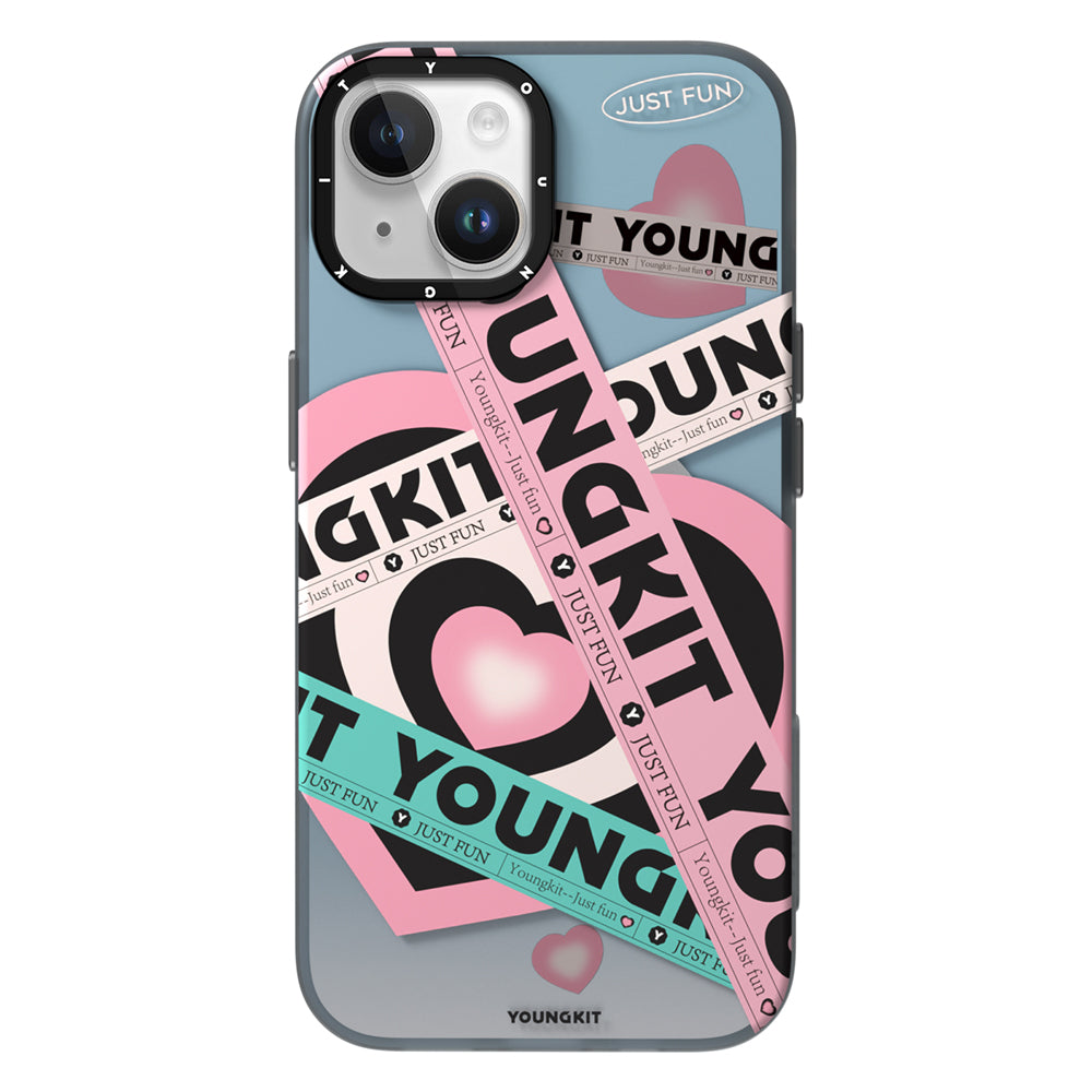 Apple iPhone 15 Pro Max Kılıf M-safe Şarj Özellikli Airbagli Çift Katmanlı Youngkit Flipped Serisi Kapak