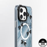 Apple iPhone 15 Pro Max Kılıf M-safe Şarj Özellikli Airbagli Çift Katmanlı Youngkit Star&Butterfly Serisi Kapak