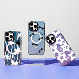 Apple iPhone 15 Pro Max Kılıf M-safe Şarj Özellikli Airbagli Çift Katmanlı Youngkit Star&Butterfly Serisi Kapak