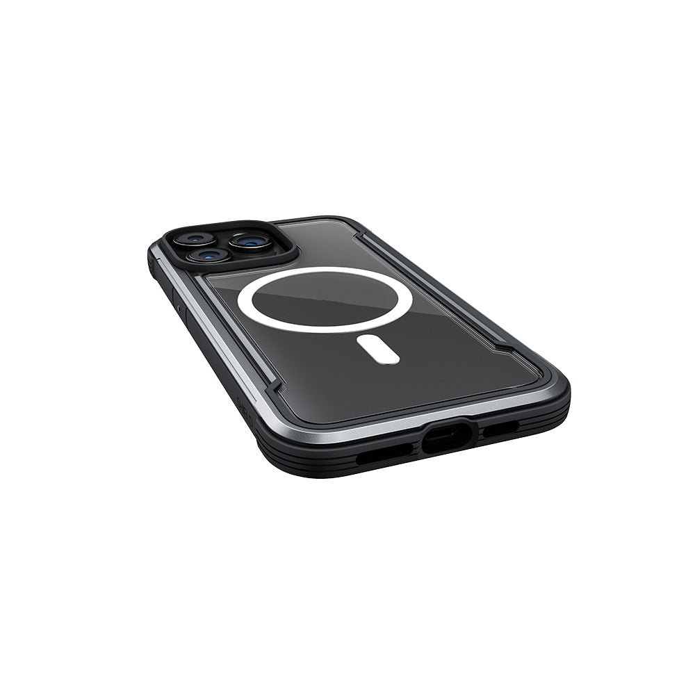 Apple iPhone 15 Pro Max Kılıf M-safe Şarj Özellikli Airbagli Raptic Shield Serisi Şeffaf Arka Yüzey Kapak
