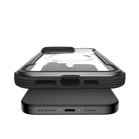 Apple iPhone 15 Pro Max Kılıf M-safe Şarj Özellikli Airbagli Raptic Shield Serisi Şeffaf Arka Yüzey Kapak