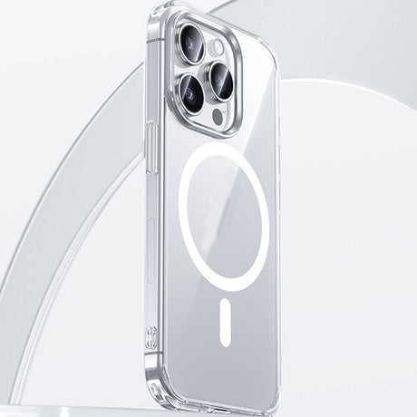 Apple iPhone 15 Pro Max Kılıf M-safe Şarj Özellikli Airbagli Şeffaf Benks LucentPro Serisi Kapak