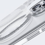Apple iPhone 15 Pro Max Kılıf M-safe Şarj Özellikli Airbagli Şeffaf Benks LucentPro Serisi Kapak