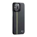 Apple iPhone 15 Pro Max Kılıf M-safe Şarj Özellikli Aramid Fiber Pitaka Tactile Woven Break The Line Kapak