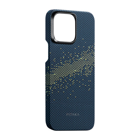 Apple iPhone 15 Pro Max Kılıf M-safe Şarj Özellikli Aramid Fiber Pitaka Tactile Woven Starpeak Serisi Milky Way Galaxy Kapak
