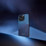 Apple iPhone 15 Pro Max Kılıf M-safe Şarj Özellikli Aramid Fiber Pitaka Tactile Woven Starpeak Serisi Over The Horizon Kapak