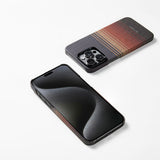 Apple iPhone 15 Pro Max Kılıf M-safe Şarj Özellikli Aramid Fiber Pitaka Tactile Woven Sunset-Moonrise Serisi Sunset Kapak
