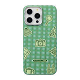 Apple iPhone 15 Pro Max Kılıf M-safe Şarj Özellikli Awa Tasarımlı 1500D Aramid Fiber Pitaka Ultra-Slim Classic Serisi Forest Kapak