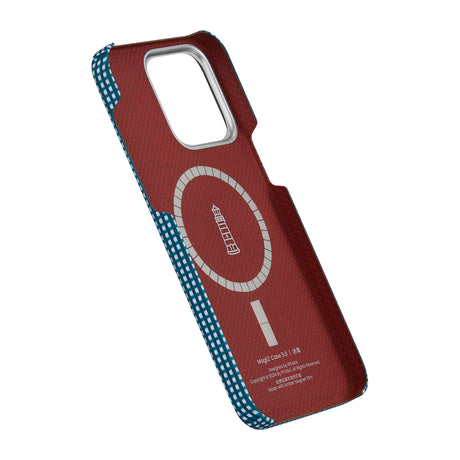 Apple iPhone 15 Pro Max Kılıf M-safe Şarj Özellikli Awa Tasarımlı 1500D Aramid Fiber Pitaka Ultra-Slim Classic Serisi Ocean Kapak