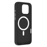 Apple iPhone 15 Pro Max Kılıf M-safe Şarj Özellikli Basit Mat Deri Desenli Youngkit Tech Fashion Serisi Kapak