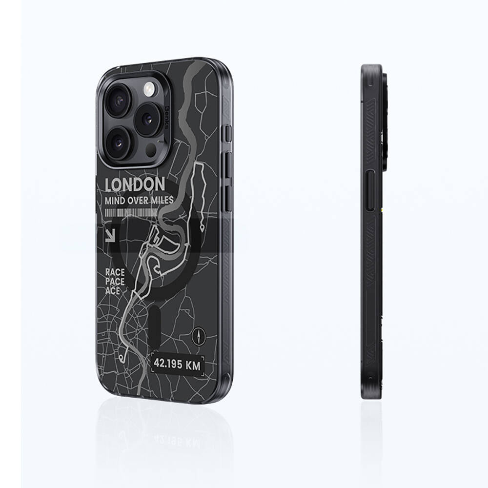 Apple iPhone 15 Pro Max Kılıf M-safe Şarj Özellikli Benks City Serisi Kapak