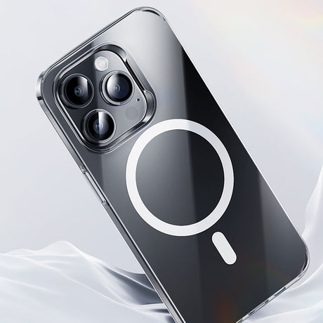 Apple iPhone 15 Pro Max Kılıf M-safe Şarj Özellikli Benks ​​​​​​Crystal Serisi Şeffaf Kapak