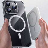 Apple iPhone 15 Pro Max Kılıf M-safe Şarj Özellikli Benks ​​​​​​Crystal Serisi Şeffaf Kapak