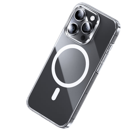 Apple iPhone 15 Pro Max Kılıf M-safe Şarj Özellikli Benks ​​​​​​Crystal Serisi Şeffaf Kapak