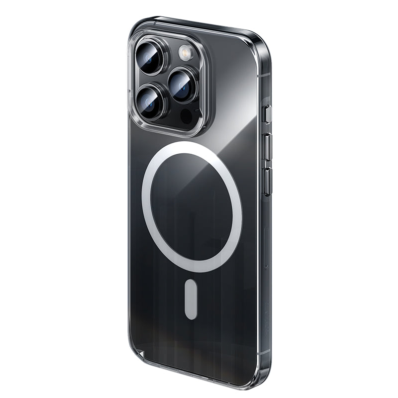 Apple iPhone 15 Pro Max Kılıf M-safe Şarj Özellikli Benks ​​​​​​Crystal Serisi Şeffaf Kapak