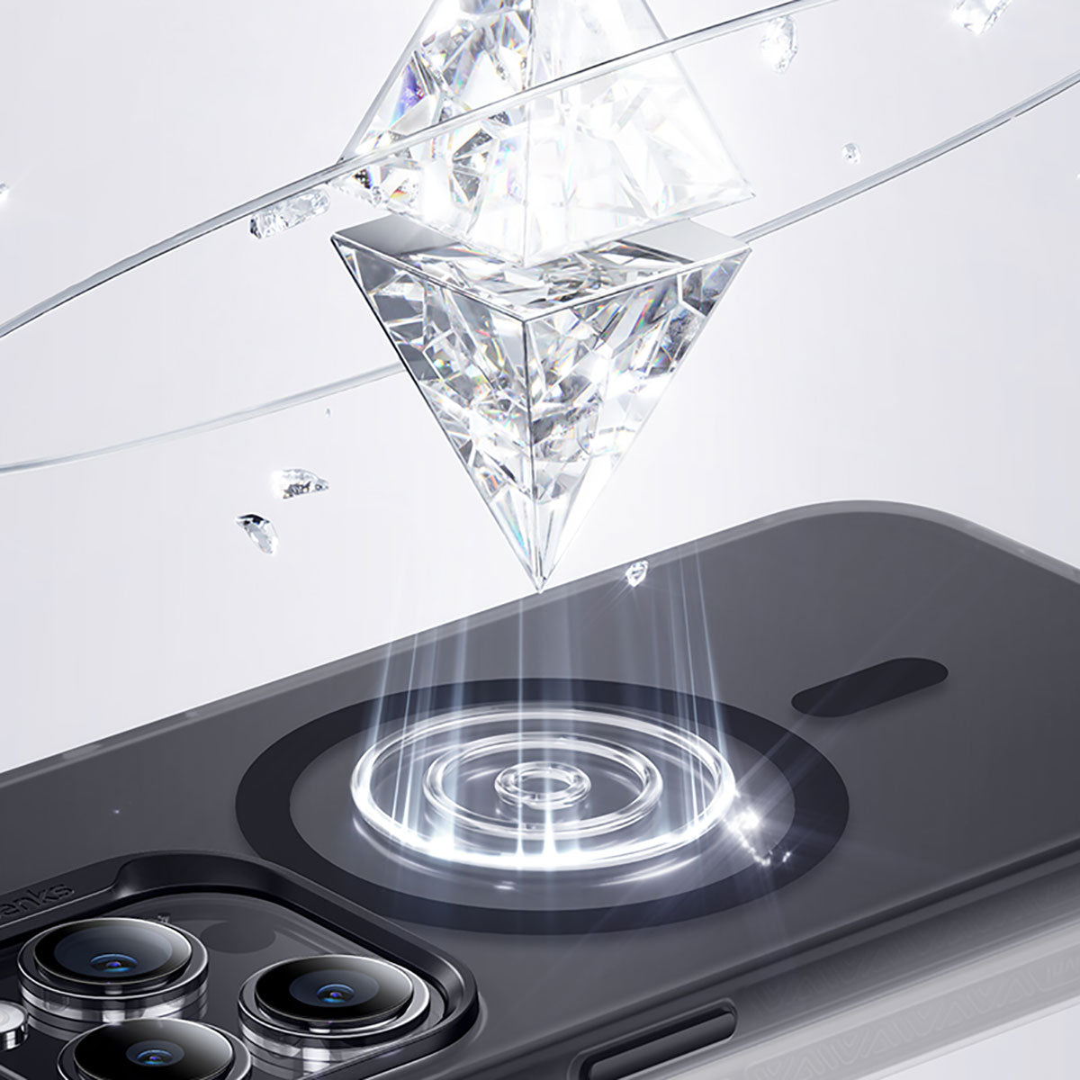 Apple iPhone 15 Pro Max Kılıf M-safe Şarj Özellikli Benks Lucid Armor Kapak