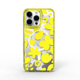Apple iPhone 15 Pro Max Kılıf M-safe Şarj Özellikli Boya Desenli Wiwu Fluorescent G Serisi Kapak