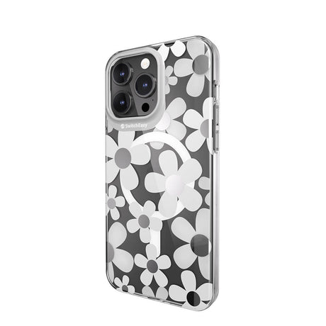 Apple iPhone 15 Pro Max Kılıf M-safe Şarj Özellikli Çift IMD Baskılı Lisanslı Switcheasy Artist-M Fleur Kapak