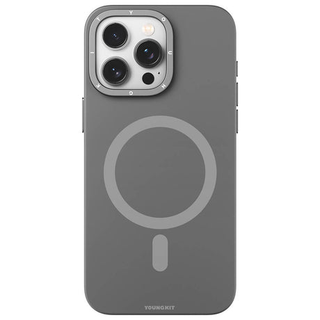 Apple iPhone 15 Pro Max Kılıf M-safe Şarj Özellikli Çizilmeye ve Aşınmaya Dayanıklı Youngkit Velvet Serisi Kapak
