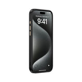Apple iPhone 15 Pro Max Kılıf M-safe Şarj Özellikli Karbon Fiber Görünümlü Zore Antina Kapak