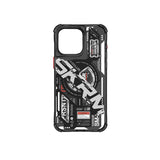 Apple iPhone 15 Pro Max Kılıf M-safe Şarj Özellikli Katmanlı Makine Temalı SkinArma Ekho Kapak