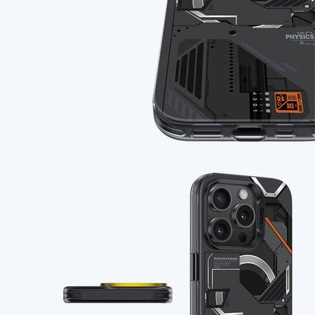 Apple iPhone 15 Pro Max Kılıf M-safe Şarj Özellikli Mekanik Tasarımlı Benks Perspective Serisi Kapak