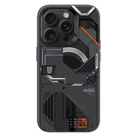 Apple iPhone 15 Pro Max Kılıf M-safe Şarj Özellikli Mekanik Tasarımlı Benks Perspective Serisi Kapak